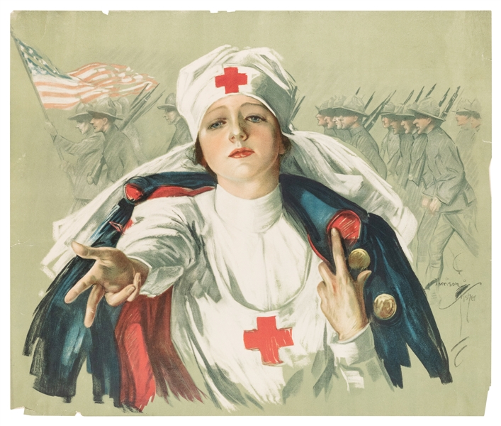  [WORLD WAR I]. Seven propaganda posters. Color lithograph p...