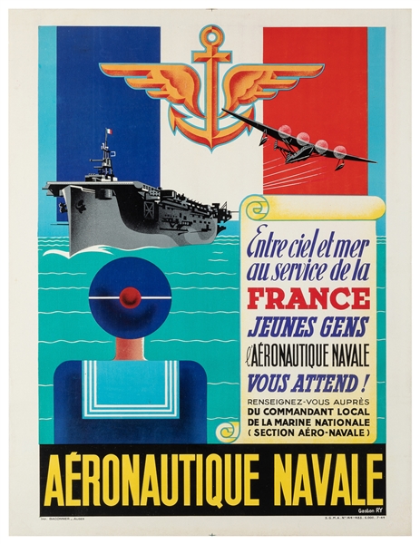  ROSTAGNY, Rene (Gaston Ry, 1902-1978). Aeronautique Navale....