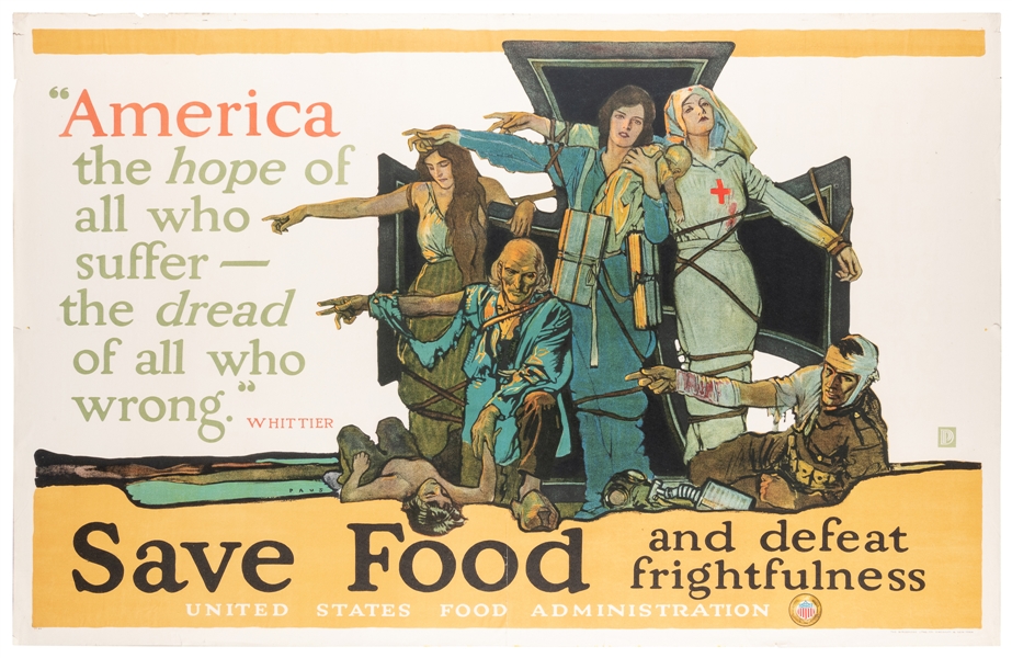  PAUS, Herbert (1880-1946). Save Food and Defeat Frightfulne...