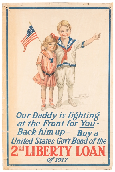  DEWEY. Our Daddy is Fighting at the Front For You – Back Hi...