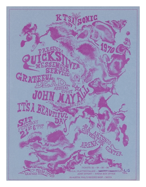  [MUSIC]. Group of 7 concert posters. 1960s. Includes: The B...