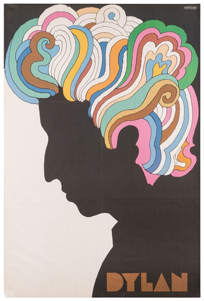  GLASER, Milton (1929-2020). Bob Dylan. 1966. Poster designe...