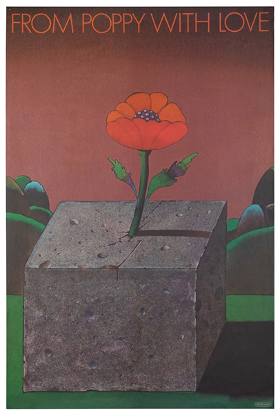  GLASER, Milton (1929-2020). From Poppy with Love. [1960s]. ...