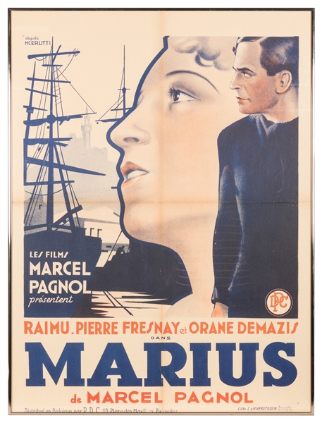  PAGNOL, Marcel (1895-1974). Marius. Brussels: Litho L & H. ...