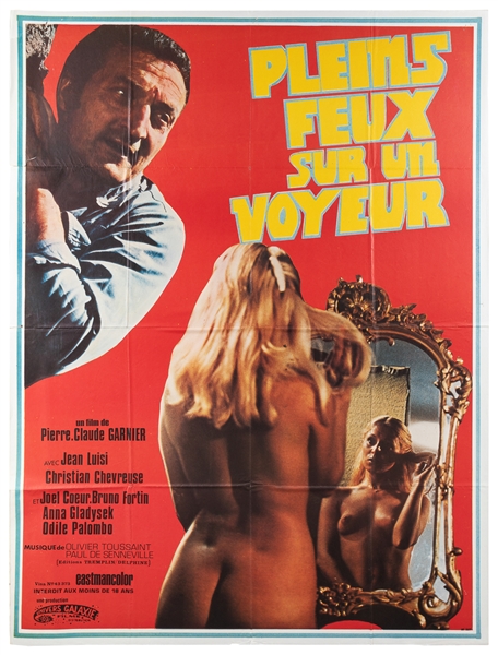  Group of 7 French sexploitation film posters. 1970s. Group ...