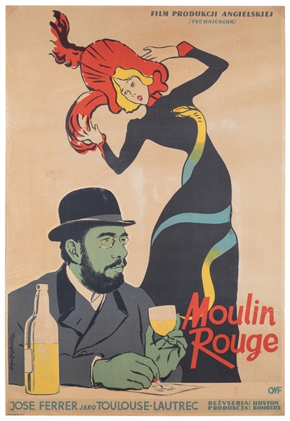  JAGODZINSKI, Lucjan (1897-1971). Moulin Rouge. 1957. Poland...