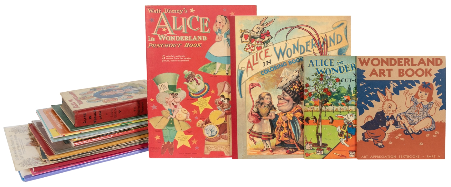 [ACTIVITY BOOKS]. A group of 73 Alice related titles, consi...