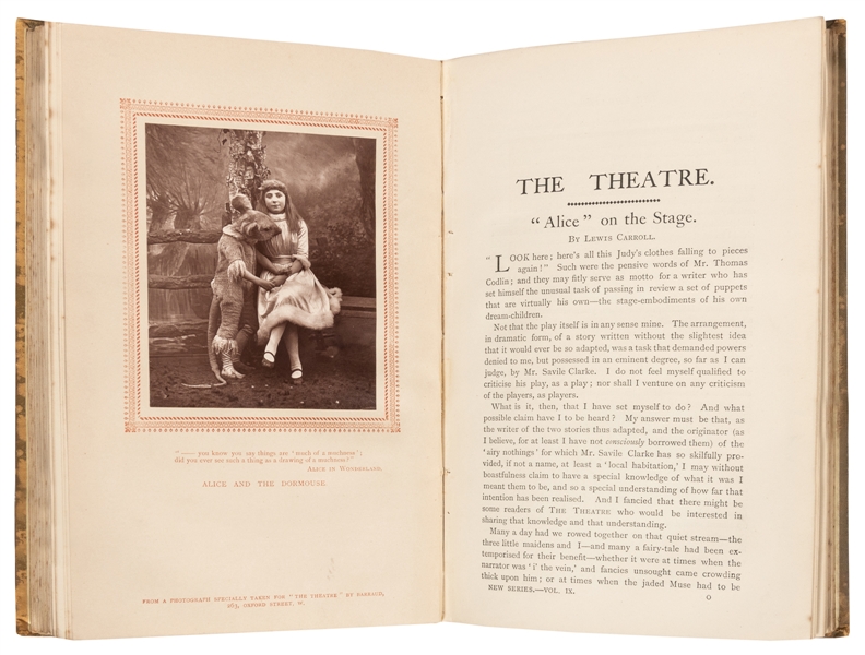  [PLAYS]. [DODGSON, Charles Lutwidge (“Lewis Carroll”) (1832...