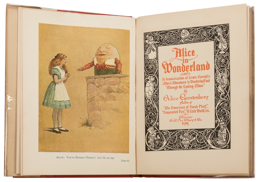  [PLAYS]. GERSTENBERG, Alice (1885-1972). Alice in Wonderlan...