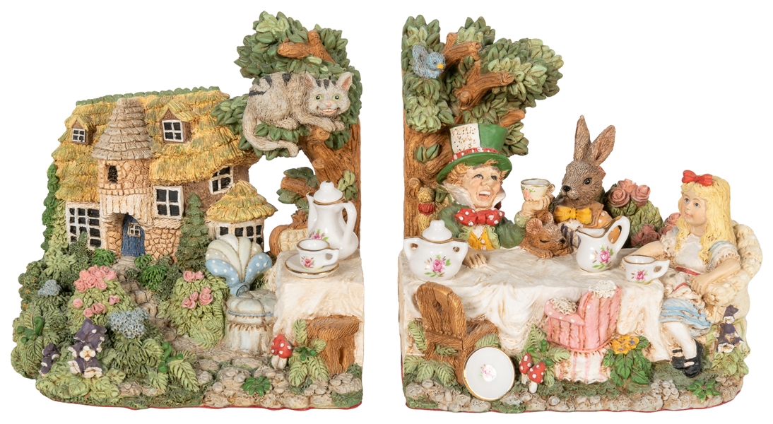  [BOOKENDS]. Alice in Wonderland bookends. Smithsonian Insti...