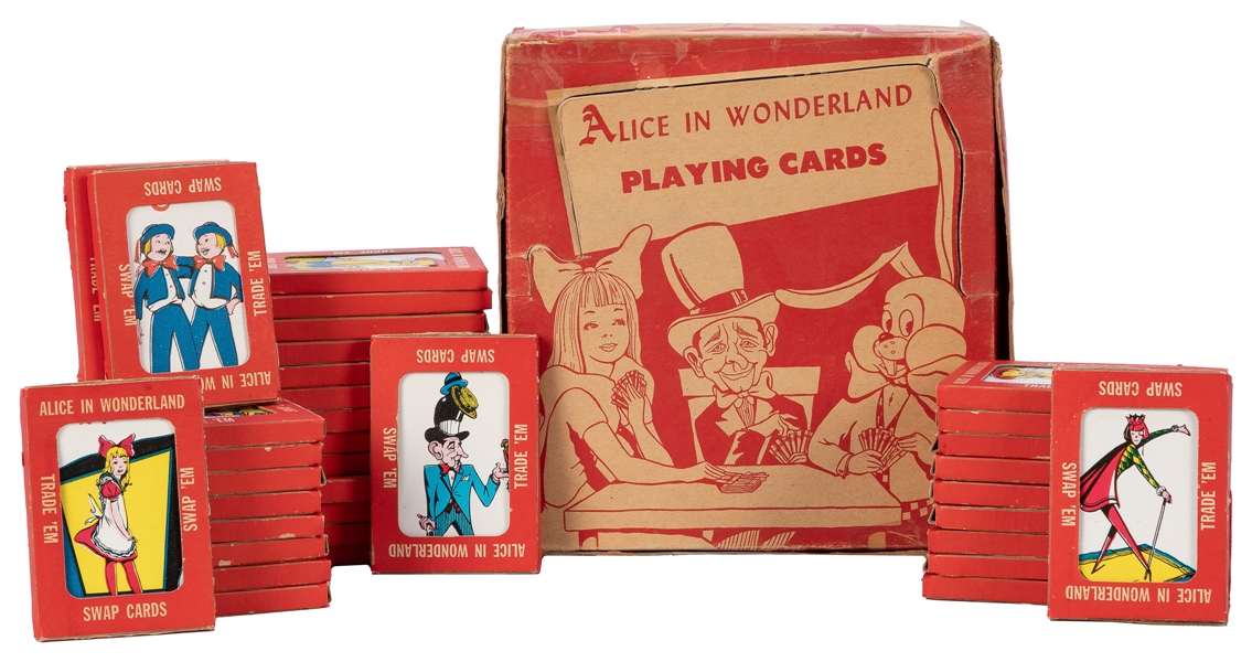  [CARDS]. Alice in Wonderland playing cards. Palmer Plastics...