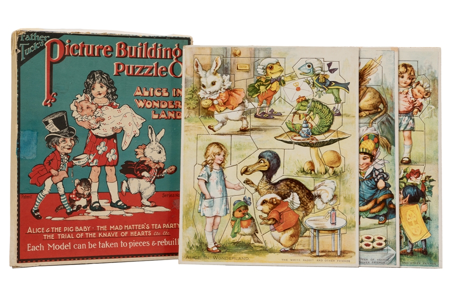  [PUZZLES]. Father Tuck’s Picture Building Puzzle Alice in W...