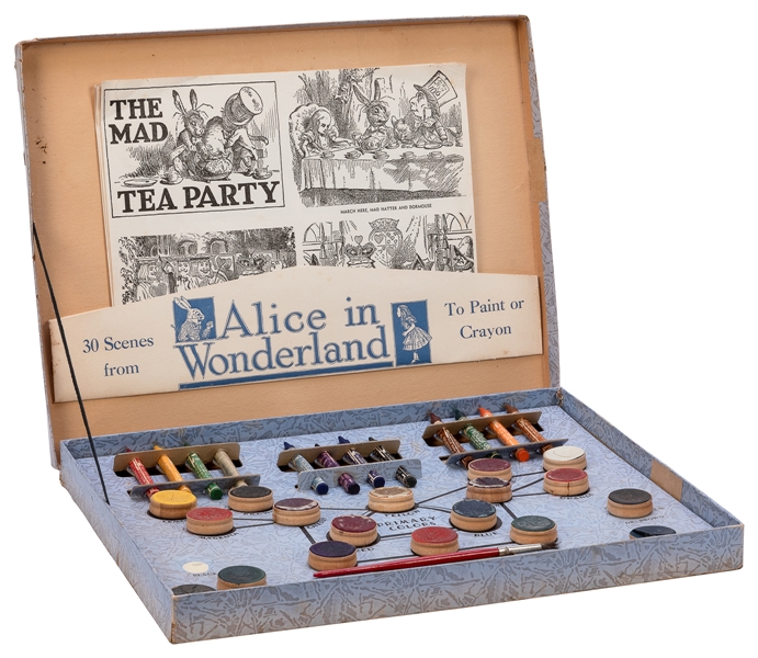  [PAINTING SET]. Alice in Wonderland Painting Set. [New York...