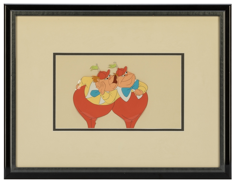  [DISNEYANA]. Original production cel of Tweedledee and Twee...