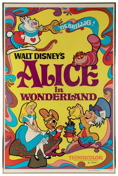  [DISNEYANA]. ‘Tis Brillig! Walt Disney’s Alice in Wonderlan...