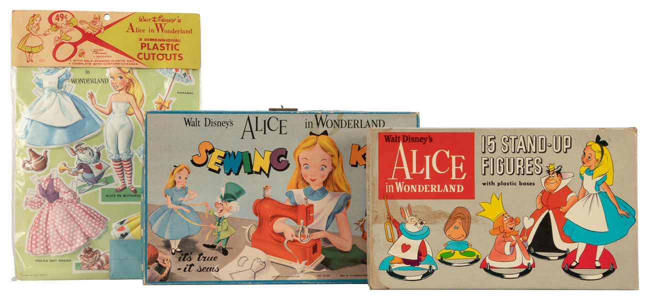  [DISNEYANA]. A group of three boxed Disney Alice in Wonderl...