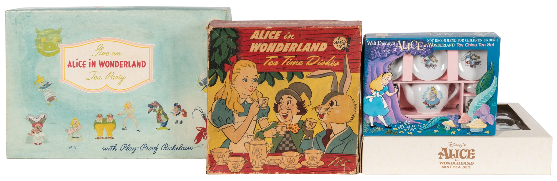  [DISNEYANA]. A pair of toy tea sets, along with two non-Dis...