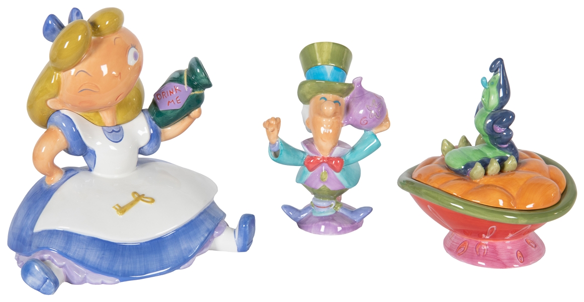  [DISNEYANA]. A group of three porcelain items, including: <...