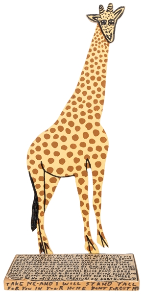  FINSTER, Howard (American, 1916-2001). Giraffe. #14,087. [1...