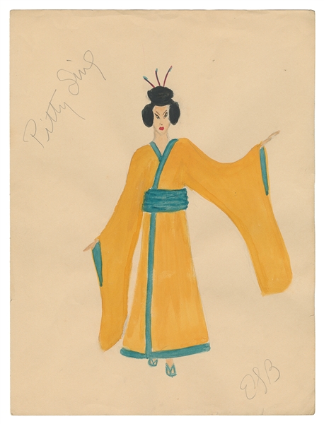  [ARTIST UNKNOWN]. A Group of 21 Original Costume Designs fo...