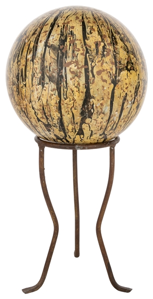  [ARTIST UNKNOWN]. An Abstractly Painted Metal Sphere with S...