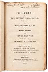  [AMERICANA]. HULL, William (1753–1825). Report of the Trial...