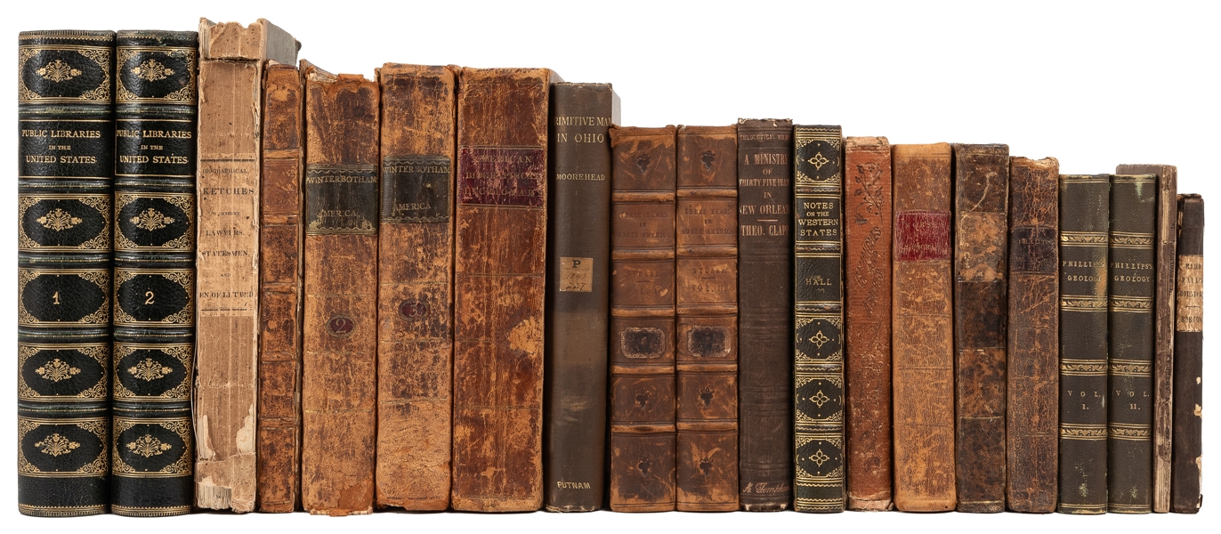  [AMERICANA]. A group of 16 titles in 20 volumes. [V.p., v.d...