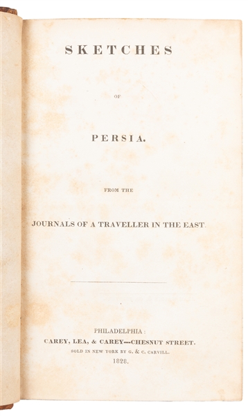  [TRAVEL & EXPLORATION]. [MALCOLM, John (1769-1833)]. Sketch...