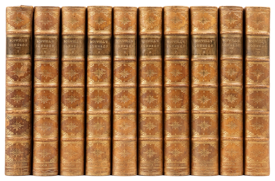  [BINDINGS]. BOSWELL, James (1740-1795). The Life of Samuel ...