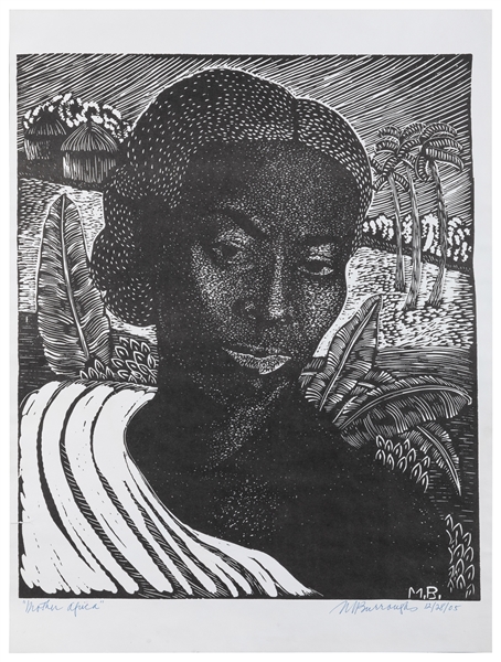  BURROUGHS, Margaret (American, 1915-2010). Mother Africa. 2...