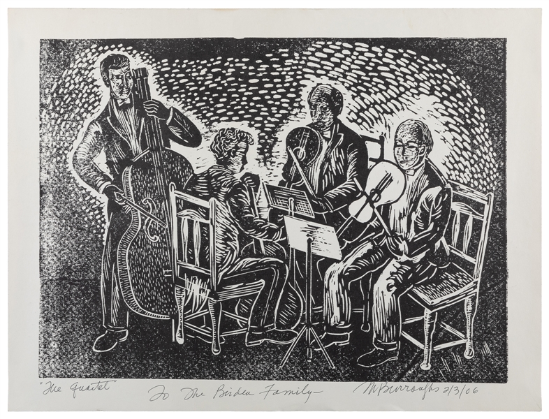  BURROUGHS, Margaret (American, 1915-2010). The Quartet. 200...