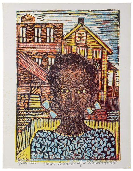  BURROUGHS, Margaret (American, 1915-2010). Slum Child (Late...