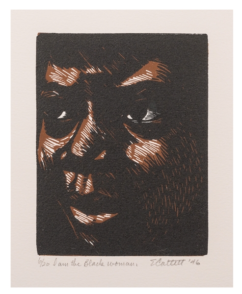  CATLETT, Elizabeth (American, 1915-2012). “I am the Black w...