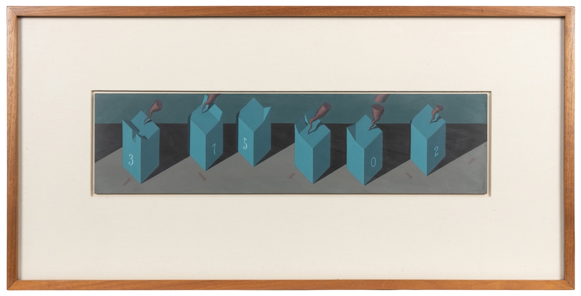  MIDDAUGH, Robert (American, 1935-2011). Abstract Numbered S...