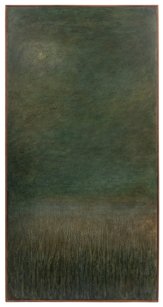  [ARTIST UNKNOWN] Untitled. (Color-field landscape) ca. 1970...