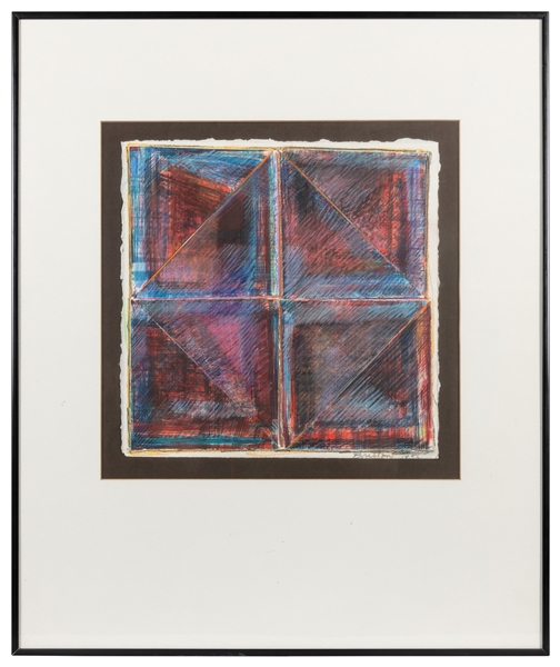  BRITTON, Sylvester (American, 1926-2009). Large Abstract Sq...