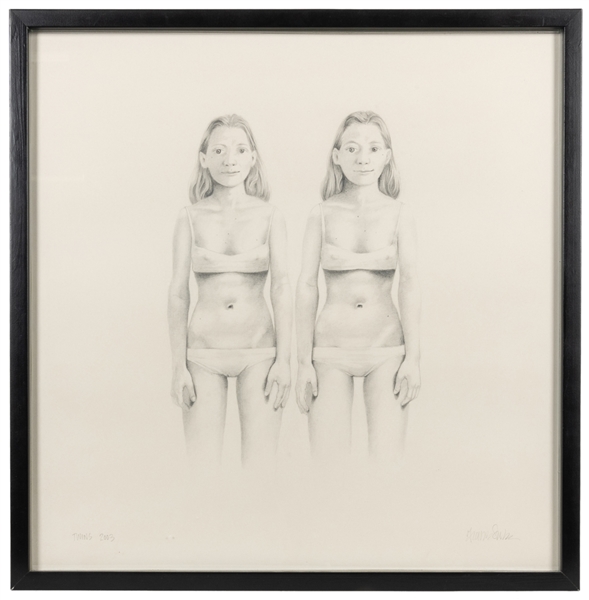  SUNDSTEN, Francesca (American, 1960-2019). Twins. 2003. Gra...