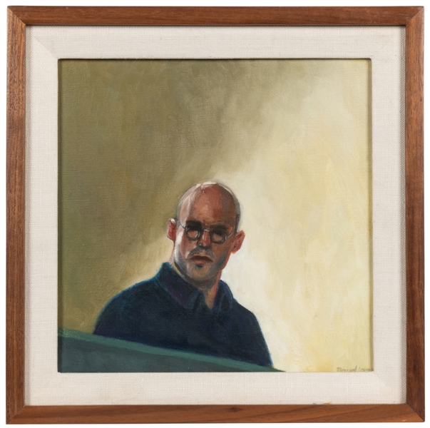 Tim Doud (American, 20th century). Portrait of a Man. [Ca. 1990s]. Oil on c...