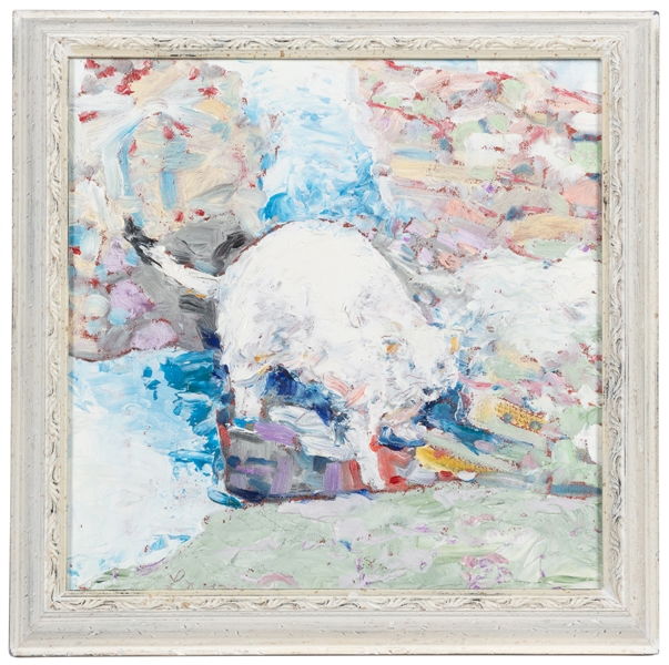  LOY, Dennis (American, 1939-2012). White Cat. [Ca. 20th cen...