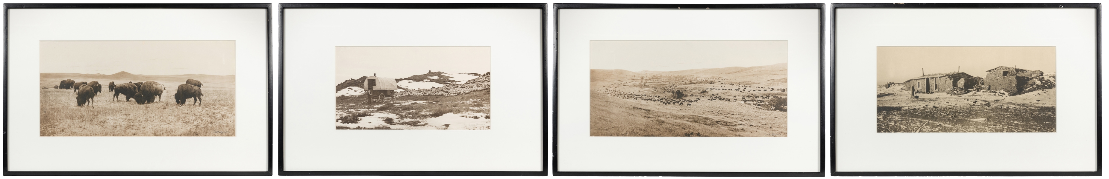  HUFFMAN, Lanton A. (American, 1854-1931). A Suite of Four P...