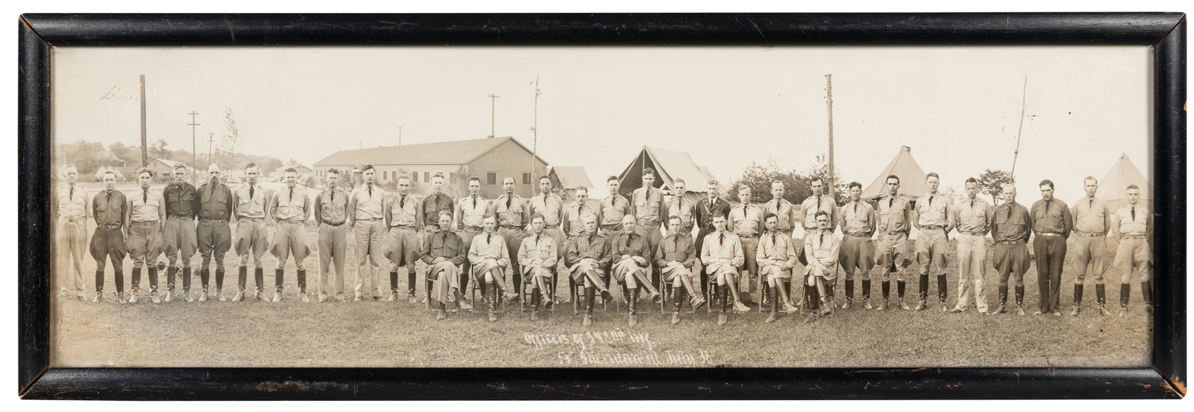  [PHOTOGRAPHY]. A Trio of Panoramic Photographs of Soldiers ...