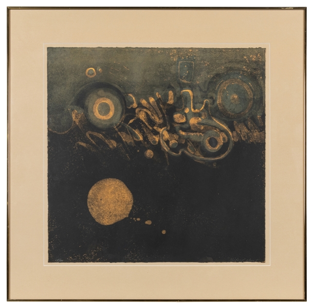  HUNT, Richard (American, b.1935). Untitled (Black & Gold). ...