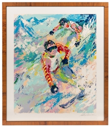  NEIMAN, Leroy (American, 1921-2012) Skiing Twins, Mahre Bro...