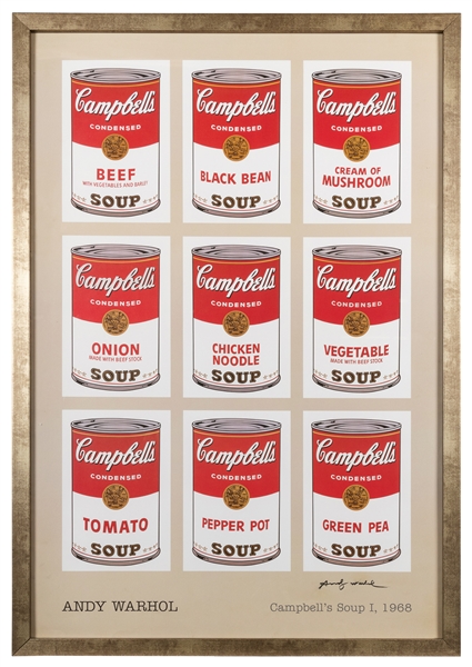  WARHOL, Andy (American, 1928-1987). Campbell’s Soup I, 1968...