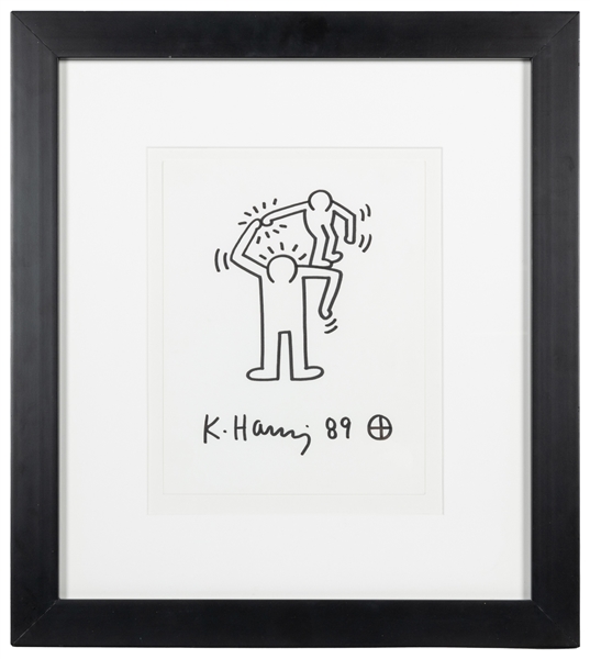  HARING, Keith (American, 1958-1990). 89. 1989. Lithograph o...