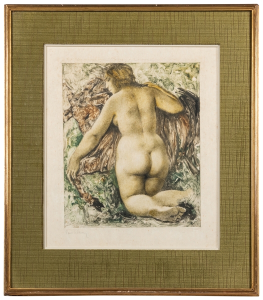  [UNKNOWN ARTIST (“Rene Delaney”?)]. Female Nude. [Undated]....