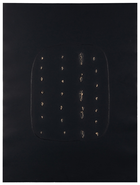  FONTANA, Lucio (Italian, 1899-1968) Concetto Spaziale. 1968...