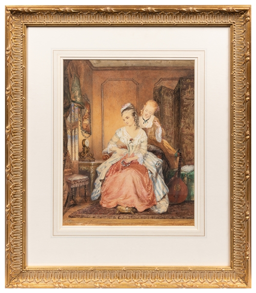  CAROLUS, Jean (Belgian 1814-1897). Untitled. A Lady and Her...