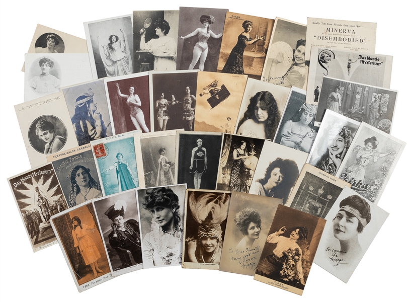  [FEMALE MAGICIANS] Collection of Female Magician Advertisin...