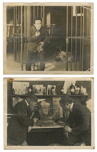  HOUDINI, Harry (Erik Weisz, 1874 – 1926). Two Stills from T...